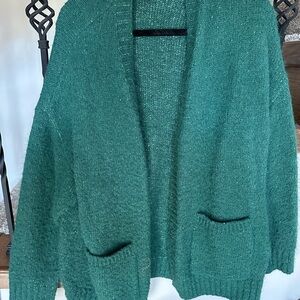 American Eagle Outfitters dark green Cardigan